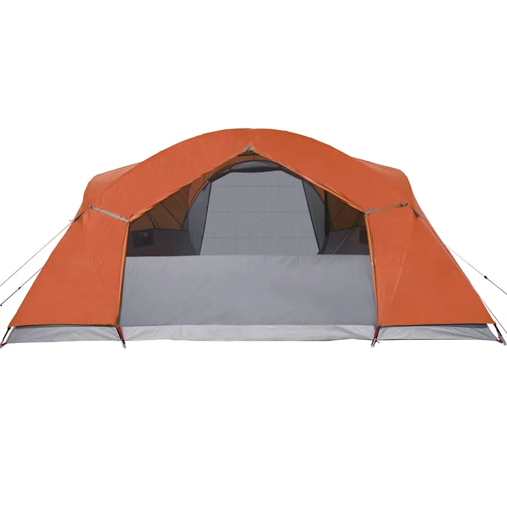 vidaXL Family Tent Crossvent 8-Person Orange Waterproof